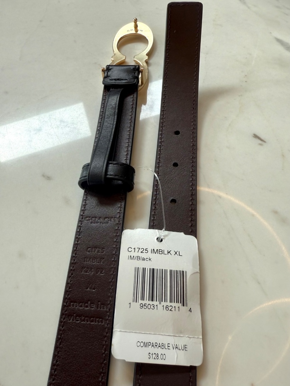 New COACH Women's Signature Buckle Belt XL - Picture 12 of 16